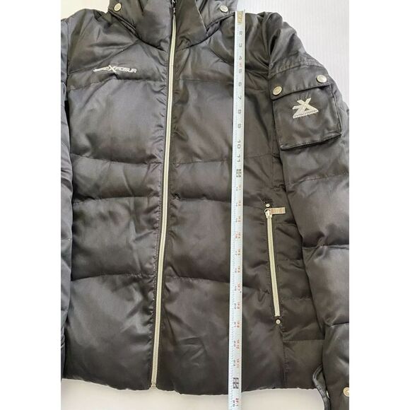 ZeroXposur Women's Puffer Jacket Black Faux-Fur Hood Ski Coat Size Med - Picture 8 of 15